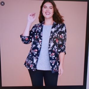 Lane Bryant floral blazer